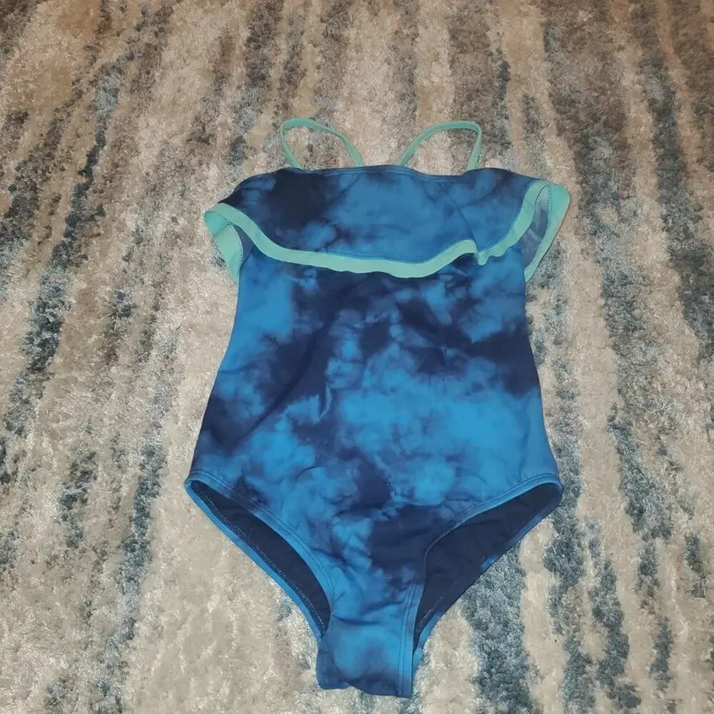 Justice Girls Tie Dye One Piece Swimsuit || EUC sz 8